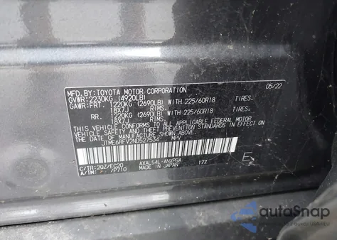 2022 Toyota Rav4 Hybrid Xse from USA, damaged, VIN JTME6RFV2ND527534